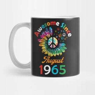 Funny Birthday Quote, Awesome Since August 1965, Retro Birthday Mug